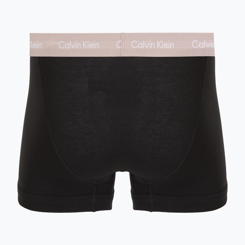 Vyriškos trumpikės Calvin Klein 0000U2662G Trunk 3 pairs black in green bloom wb/black in da 5