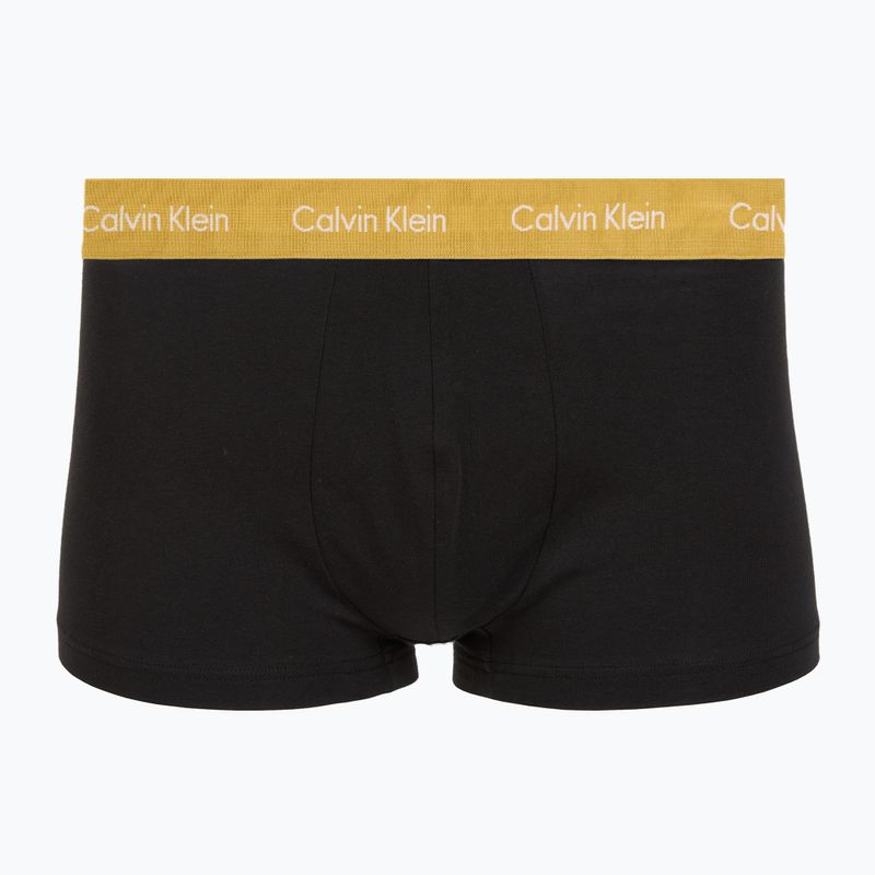 Trumpikės Calvin Klein LV00NB4412 Low Rise Trunk 5 pairs of black bodies with driftwood/moonlight 3