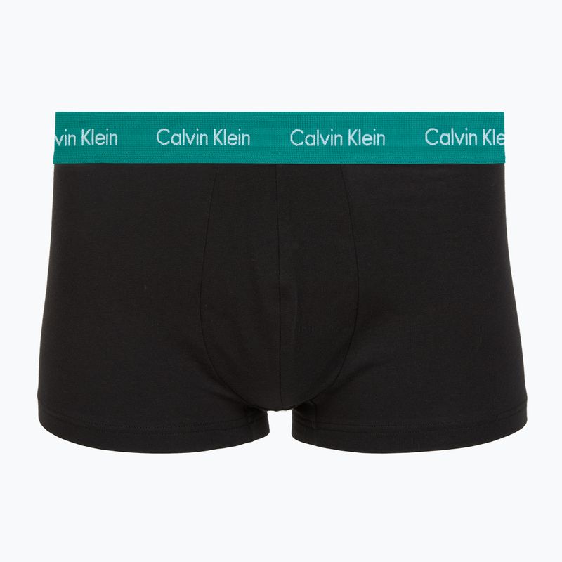 Trumpikės Calvin Klein LV00NB4412 Low Rise Trunk 5 pairs of black bodies with driftwood/moonlight 5
