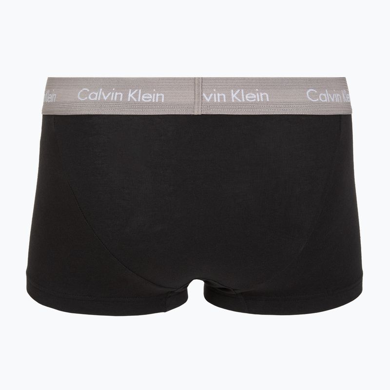 Trumpikės Calvin Klein LV00NB4412 Low Rise Trunk 5 pairs of black bodies with driftwood/moonlight 7