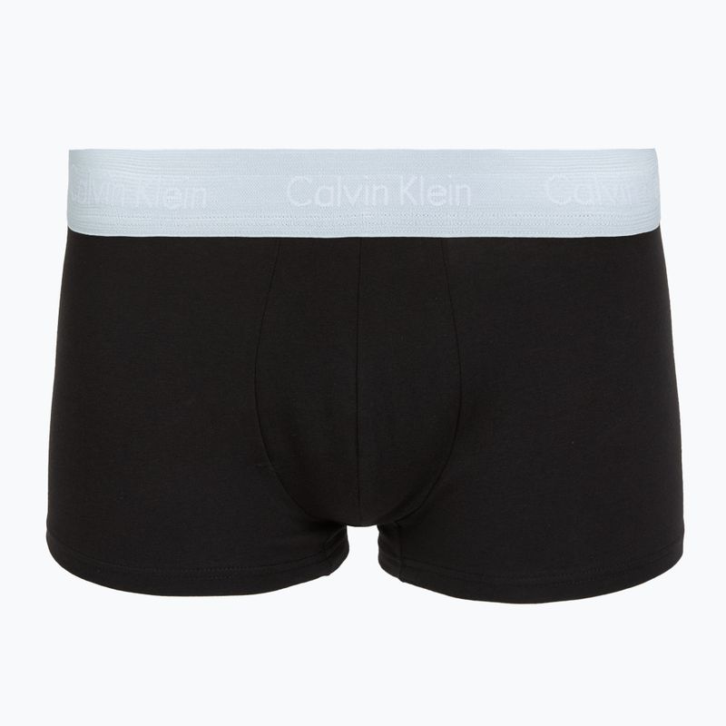 Trumpikės Calvin Klein LV00NB4412 Low Rise Trunk 5 pairs black in green bloom wb/black in dazzlin 2