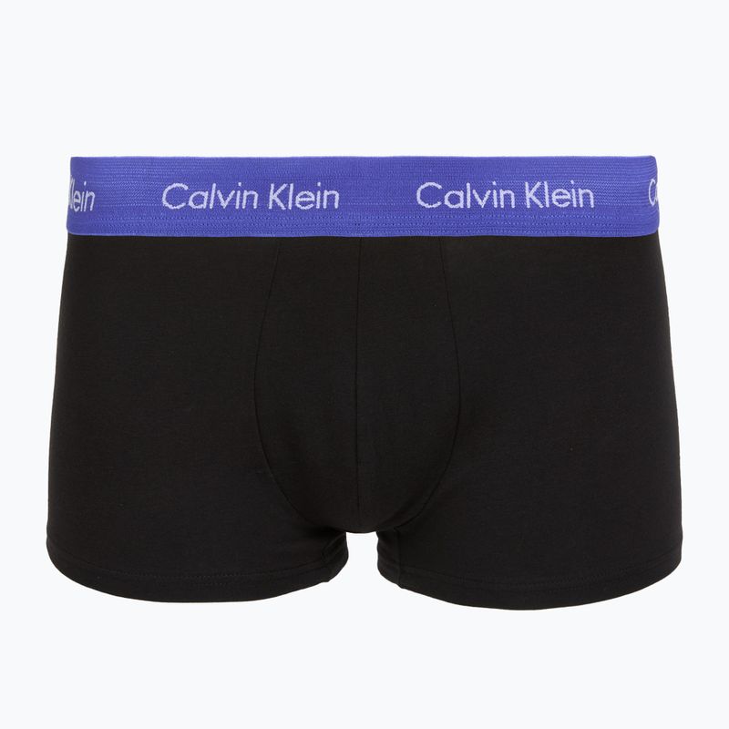 Trumpikės Calvin Klein LV00NB4412 Low Rise Trunk 5 pairs black in green bloom wb/black in dazzlin 5