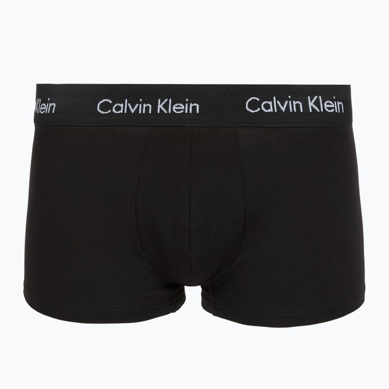 Trumpikės Calvin Klein LV00NB4412 Low Rise Trunk 5 pairs black in green bloom wb/black in dazzlin 7