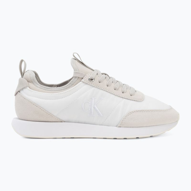 Vyriški batai Calvin Klein YM0YM01414 Retro Runner Sock Laceup Mix mat bright white/light grey 2