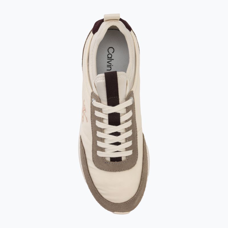Moteriški batai Calvin Klein YW0YW02060 Retro Runner Sock Laceup Mix Mat turtledove/spanish villa/bordeaux 5
