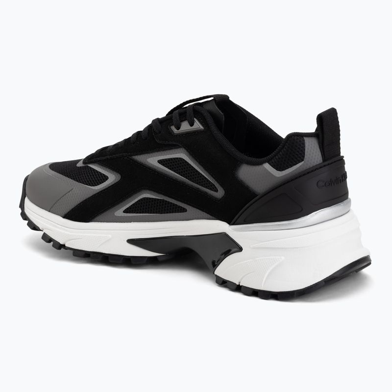 Vyriški batai Calvin Klein HM0HM02220 Hike Runner Stripe Mix Nylon Suede black/granite road 3