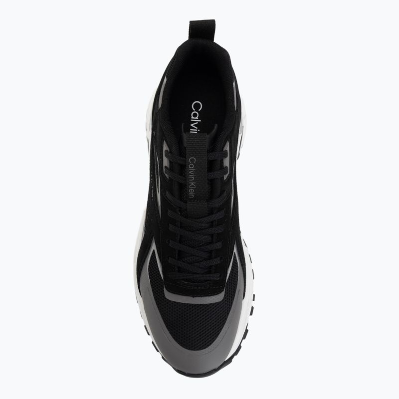 Vyriški batai Calvin Klein HM0HM02220 Hike Runner Stripe Mix Nylon Suede black/granite road 5