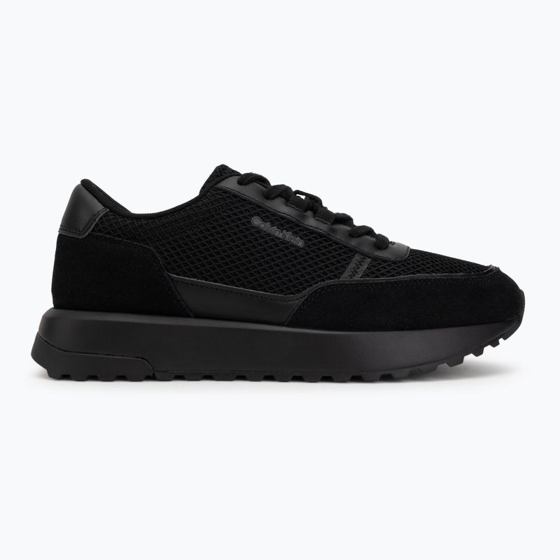 Vyriški batai Calvin Klein HM0HM02215 City Runner Laceup Nylon Recycled Suede triple black 2