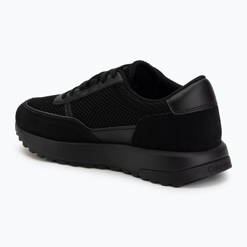 Vyriški batai Calvin Klein HM0HM02215 City Runner Laceup Nylon Recycled Suede triple black 3