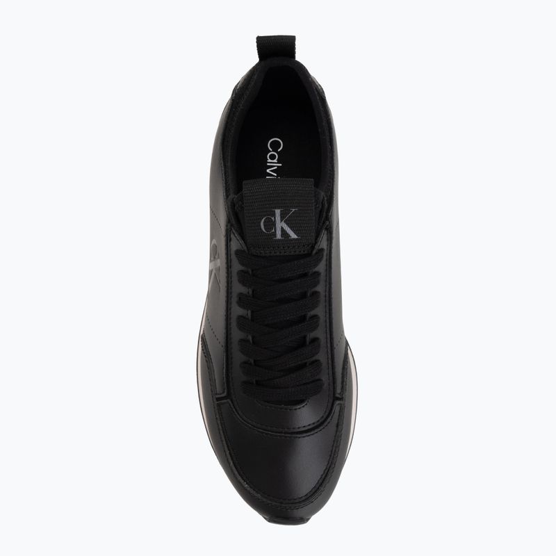 Moteriški batai Calvin Klein HW0HW03118 Retro Runner Sock PANL Leather Neo black/crystal grey 5