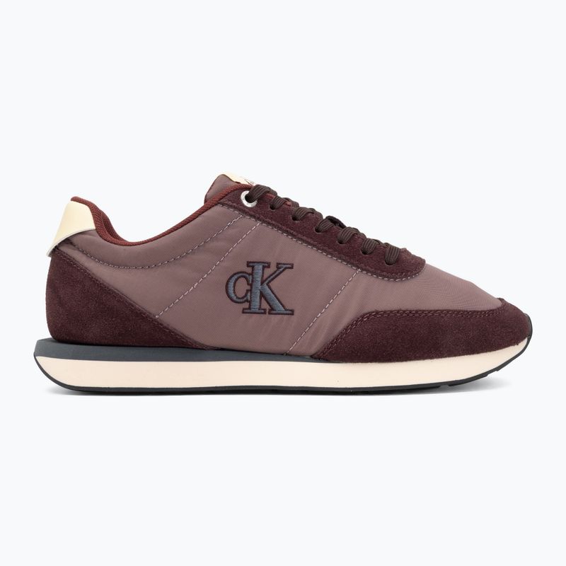 Vyriški batai Calvin Klein YM0YM01361 Retro Runner Ess Mix Mat bordeaux/peppercorn/vanilla 2