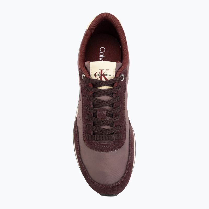Vyriški batai Calvin Klein YM0YM01361 Retro Runner Ess Mix Mat bordeaux/peppercorn/vanilla 5