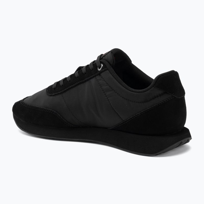 Vyriški batai Calvin Klein HM0HM02212 Retro Runner Bans Leather Suede triple black/adrenaline rush 3