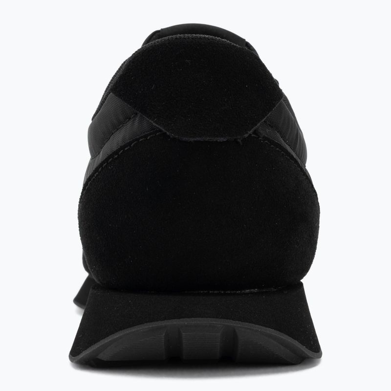 Vyriški batai Calvin Klein HM0HM02212 Retro Runner Bans Leather Suede triple black/adrenaline rush 6