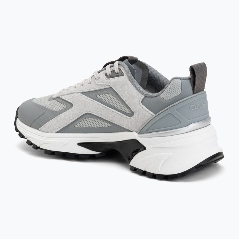 Vyriški batai Calvin Klein HM0HM02220 Hike Runner Stripe Mix Nylon Suede light grey/granite grey 3