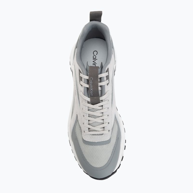 Vyriški batai Calvin Klein HM0HM02220 Hike Runner Stripe Mix Nylon Suede light grey/granite grey 5