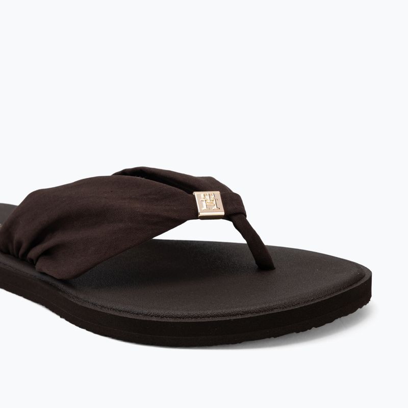 Moteriškos šlepetės per pirštą Tommy Hilfiger Scandi Soft Summer fondant brown 7