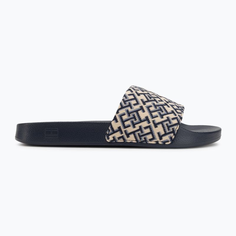 Moteriškos šlepetės Tommy Hilfiger Monogram space blue 2