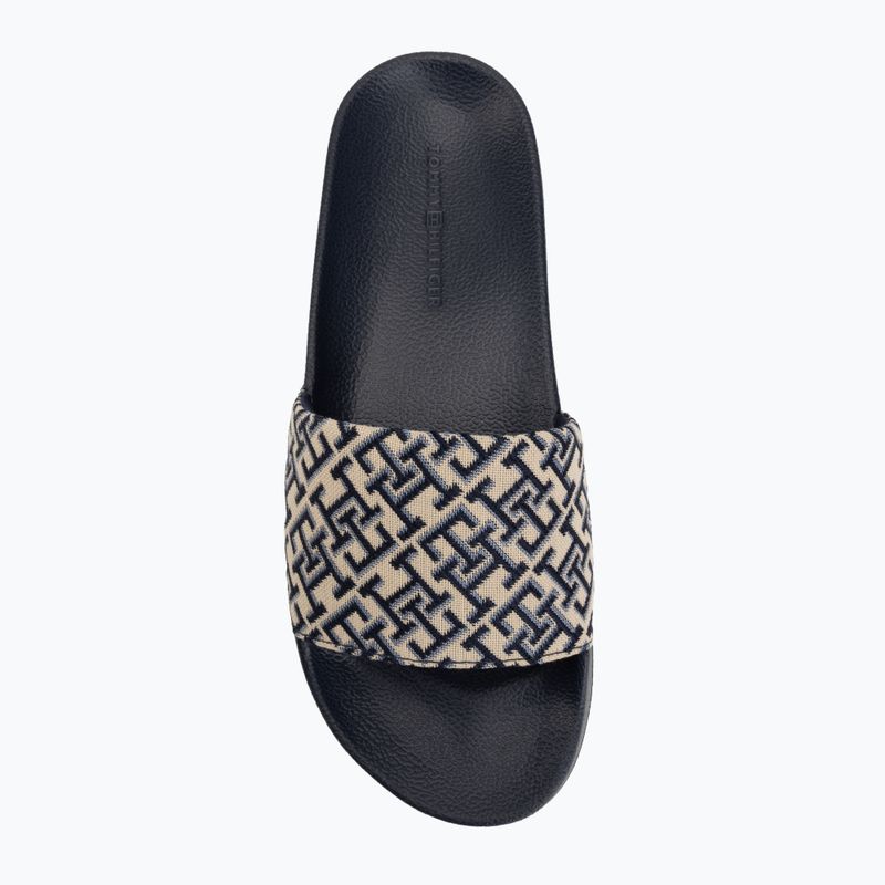 Moteriškos šlepetės Tommy Hilfiger Monogram space blue 5