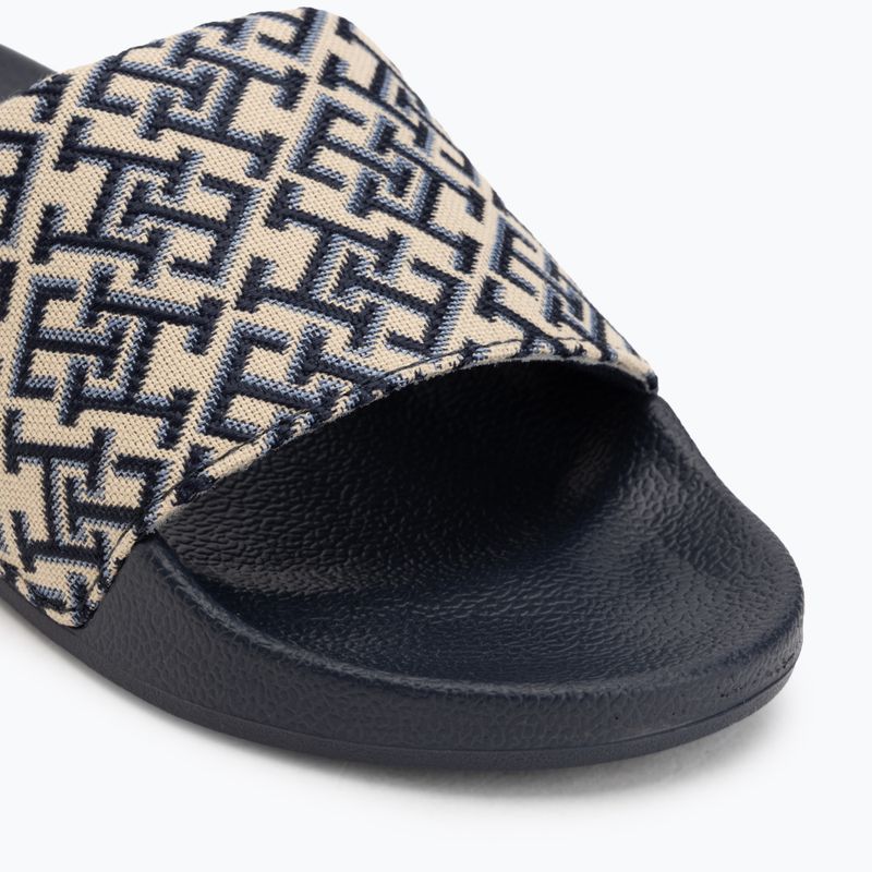 Moteriškos šlepetės Tommy Hilfiger Monogram space blue 7