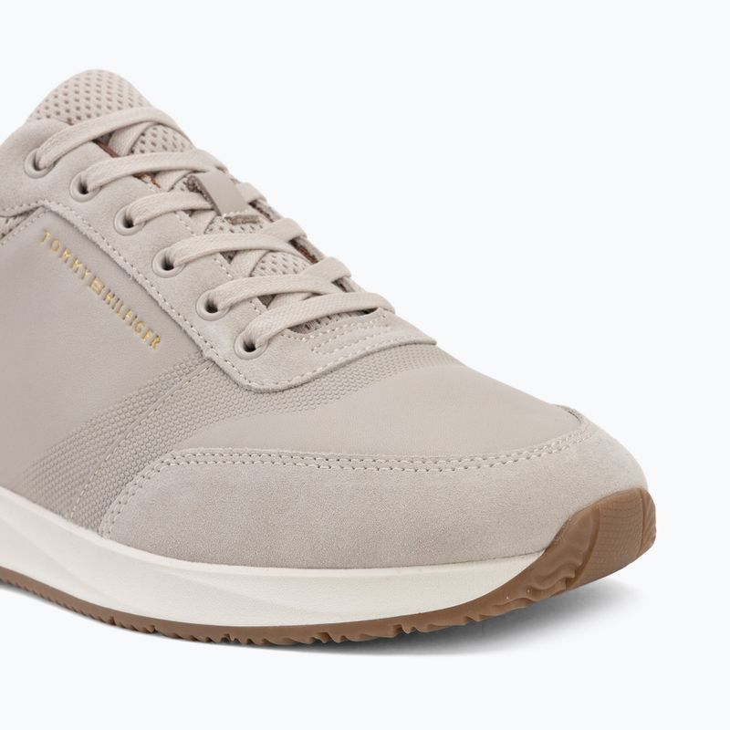 Vyriški batai Tommy Hilfiger Runner Suede Mix classic stone tracksuits 7