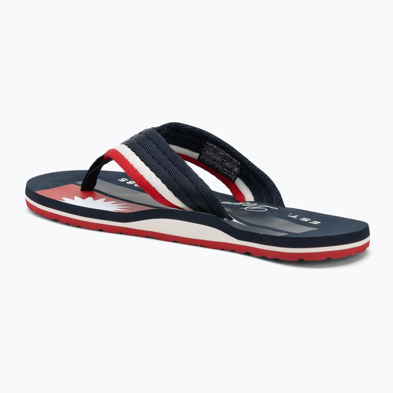 Vyriškos šlepetės per pirštą Tommy Hilfiger Patch Print desert sky 3