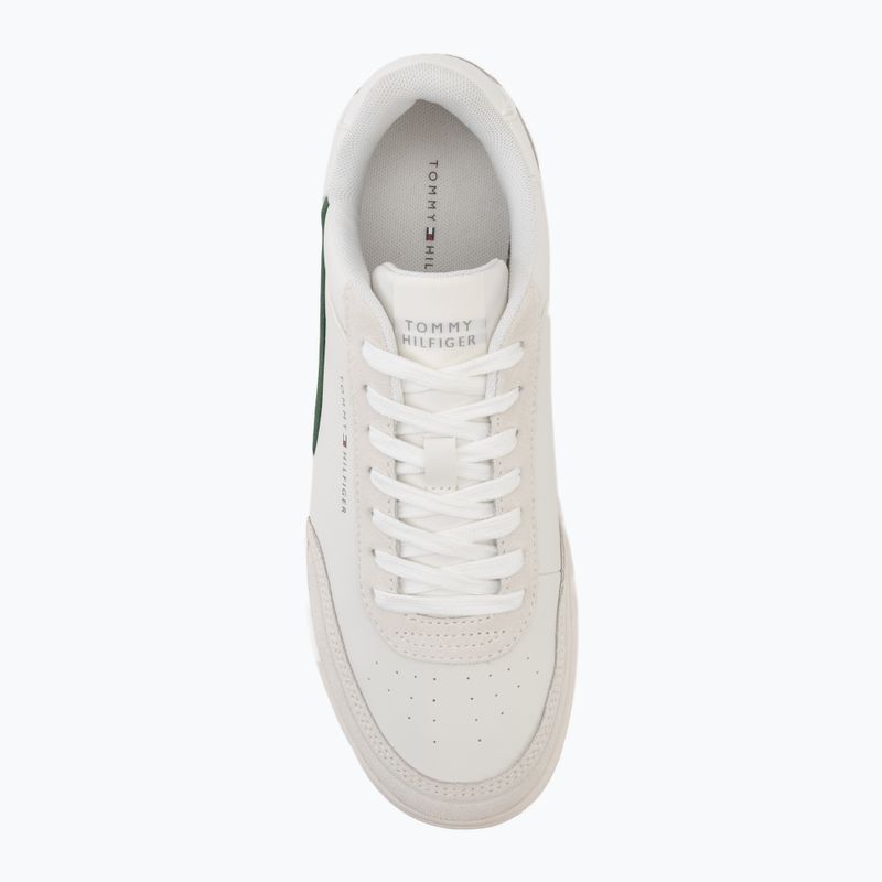 Vyriški batai Tommy Hilfiger Basket Core Leather Suede Mix ecru/street green 5