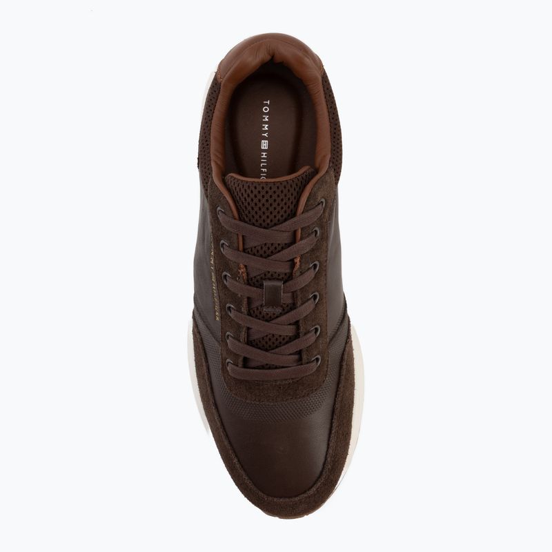 Vyriški batai Tommy Hilfiger Runner Suede Mix cocoa tracksuits 5