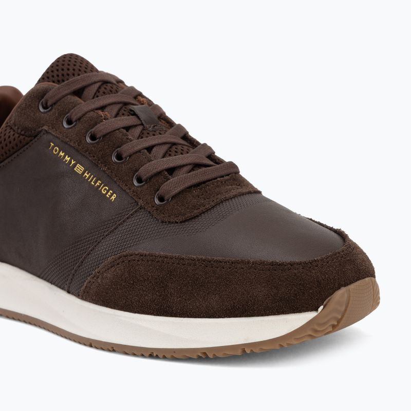 Vyriški batai Tommy Hilfiger Runner Suede Mix cocoa tracksuits 7