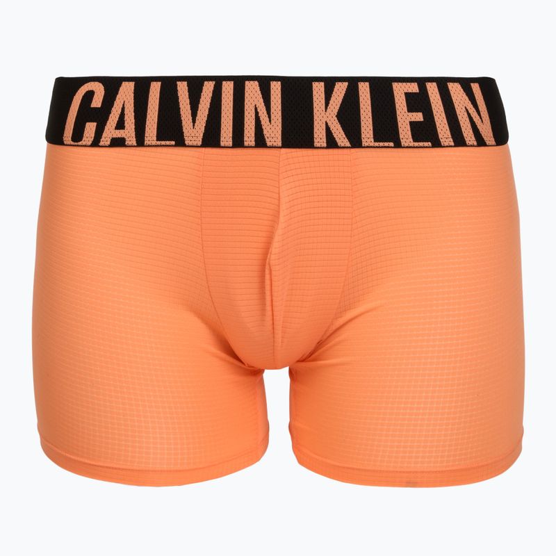 Vyriškos trumpikės Calvin Klein LV00NB4665 Boxer Brief black/olive night/orange frosting 2