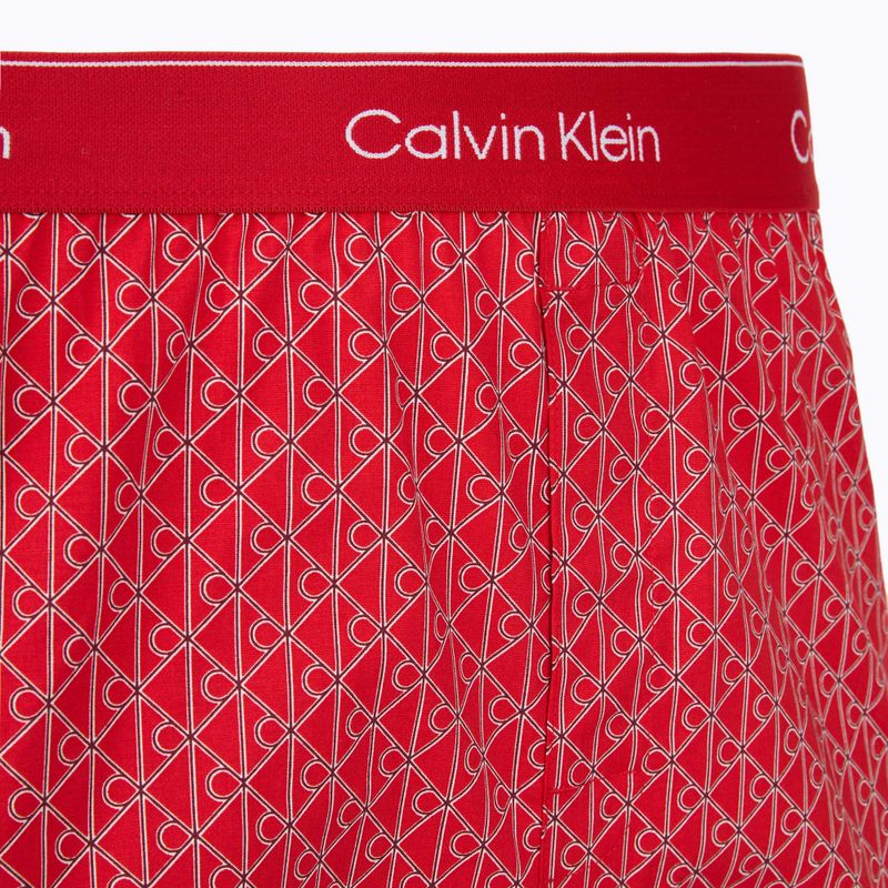 Vyriškos trumpikės Calvin Klein LV00NB4727 Boxer Slim black/prep emblem goji berry/grisai 4