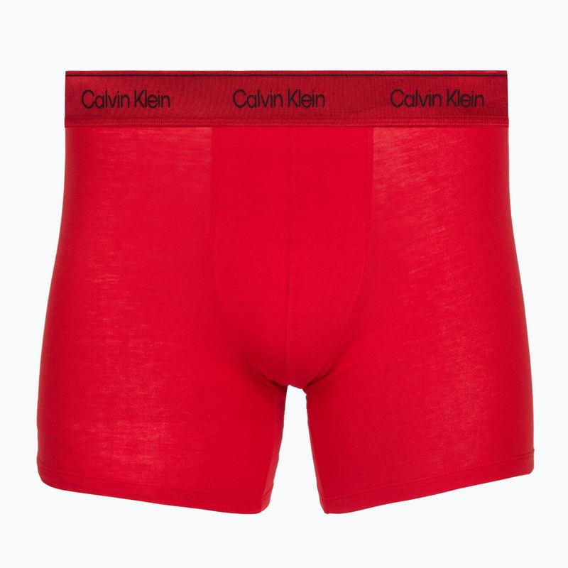 Vyriškos trumpikės Calvin Klein LV00NB4576 Boxer Brief black/goji berry/black 2