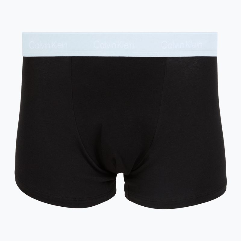 Vyriškos trumpikės Calvin Klein LV00NB4286 Relaxed Fit Trunk black bodies w/ poseidon blue/plein 2