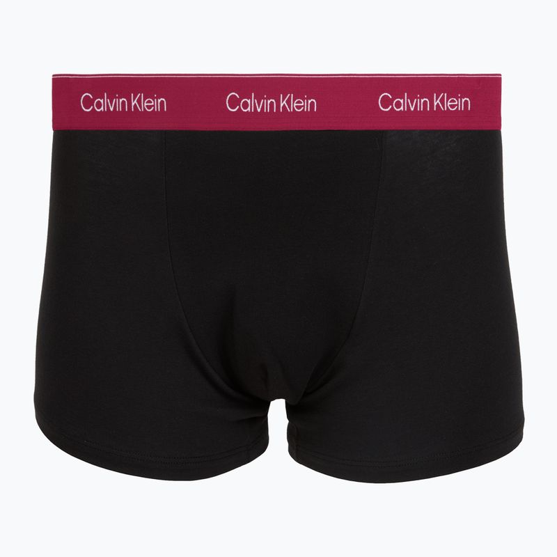 Vyriškos trumpikės Calvin Klein LV00NB4286 Relaxed Fit Trunk black bodies w/ poseidon blue/plein 4