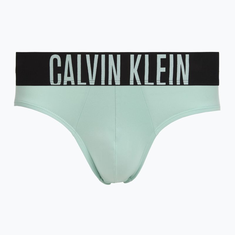 Vyriškos kelnaitės Calvin Klein 000NB3610A Hip Brief black/goji berry/aqua blue 2