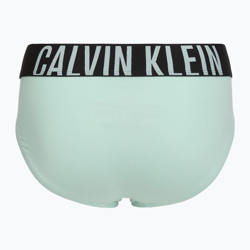 Vyriškos kelnaitės Calvin Klein 000NB3610A Hip Brief black/goji berry/aqua blue 5