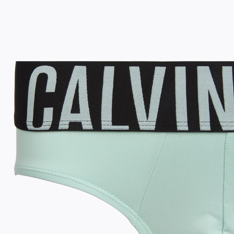 Vyriškos kelnaitės Calvin Klein 000NB3610A Hip Brief black/goji berry/aqua blue 6