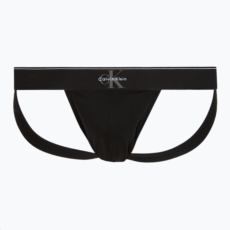 Vyriškos kelnaitės Calvin Klein LV00NB4644 Jock Strap black bodies w/ granite gray/poseid 2