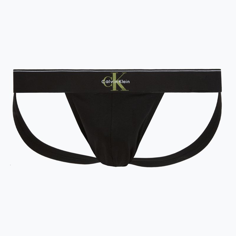 Vyriškos kelnaitės Calvin Klein LV00NB4644 Jock Strap black bodies w/ granite gray/poseid 3