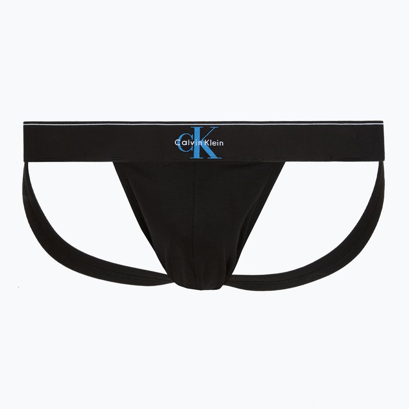 Vyriškos kelnaitės Calvin Klein LV00NB4644 Jock Strap black bodies w/ granite gray/poseid 4