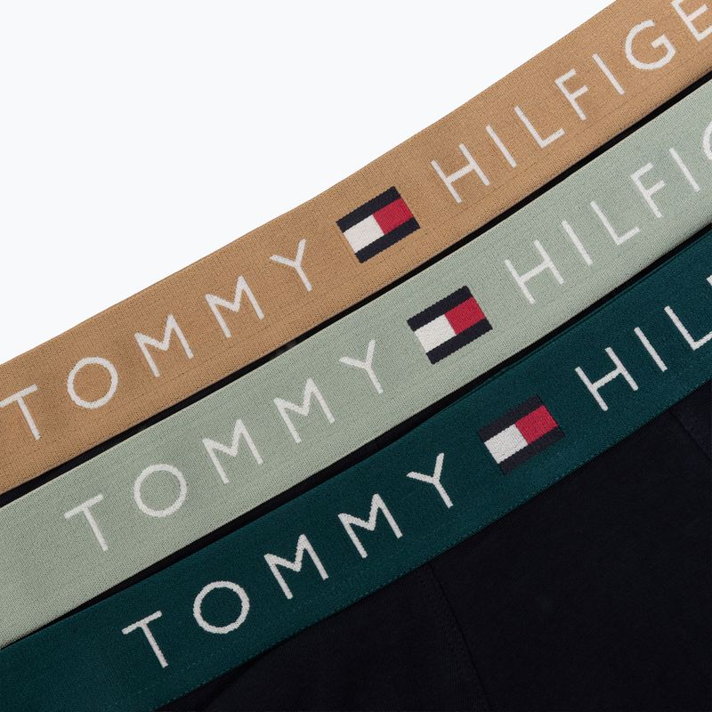 Vyriškos trumpikės Tommy Hilfiger Trunk WB 3 pack nb//saf canvas/mnty grey/deep spru 6