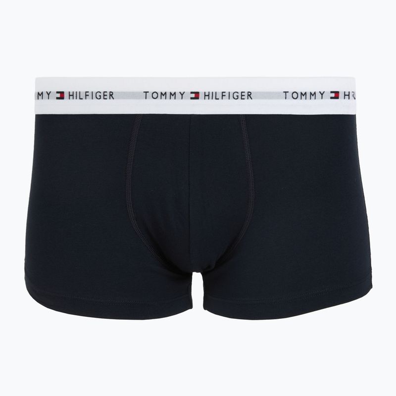 Vyriškos trumpikės Tommy Hilfiger Trunk WB 3 pack nb//white/orna green/utility olive 2