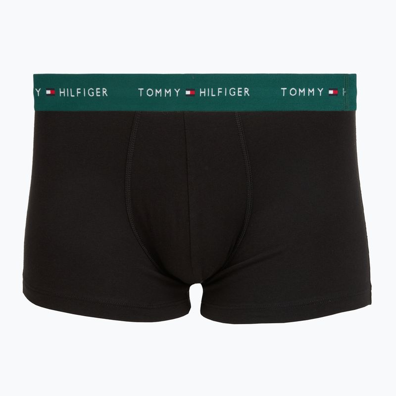 Vyriškos trumpikės Tommy Hilfiger Trunk WB 3 pack nb//opu blu/orna green/ivory silk 4