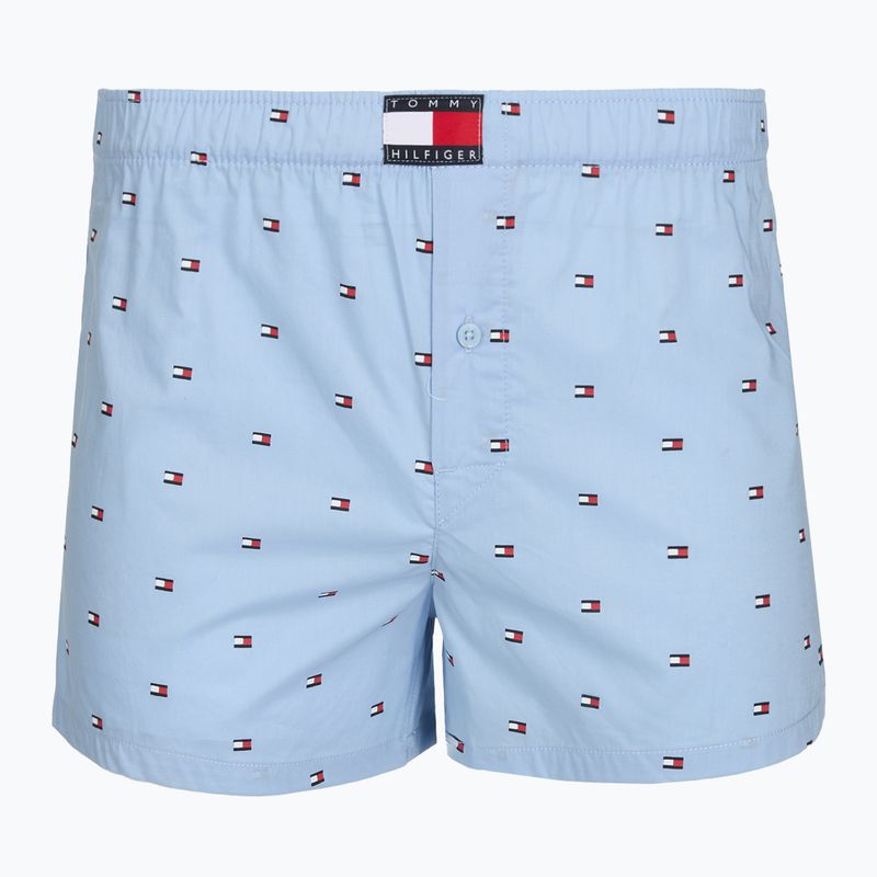 Vyriškos trumpikės Tommy Hilfiger Woven Boxer Print 3 pack chambray flag/carb navy/c navy flag 5