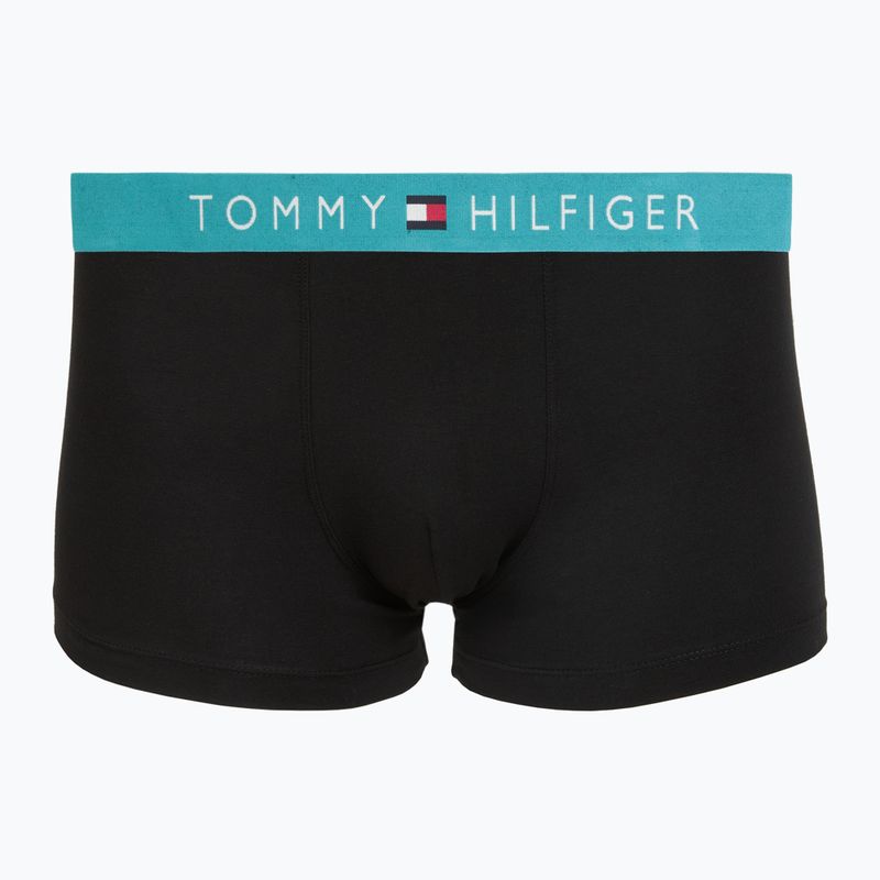 Vyriškos trumpikės Tommy Hilfiger Trunk black/ant silver/ves blue/opu bl/haz te 4