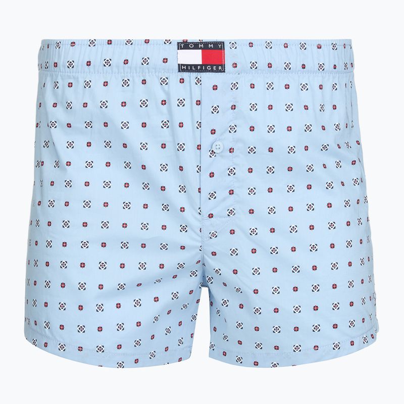 Vyriškos trumpikės Tommy Hilfiger Woven Boxer Print 3 pack rwb foulard/med red/rwb w chck 2