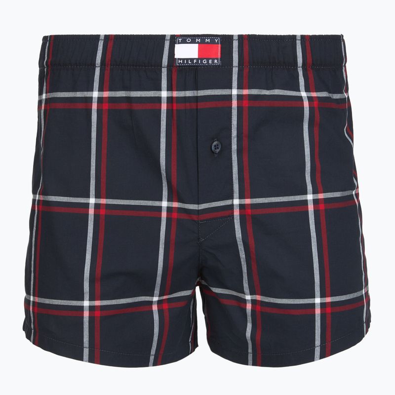 Vyriškos trumpikės Tommy Hilfiger Woven Boxer Print 3 pack rwb foulard/med red/rwb w chck 4