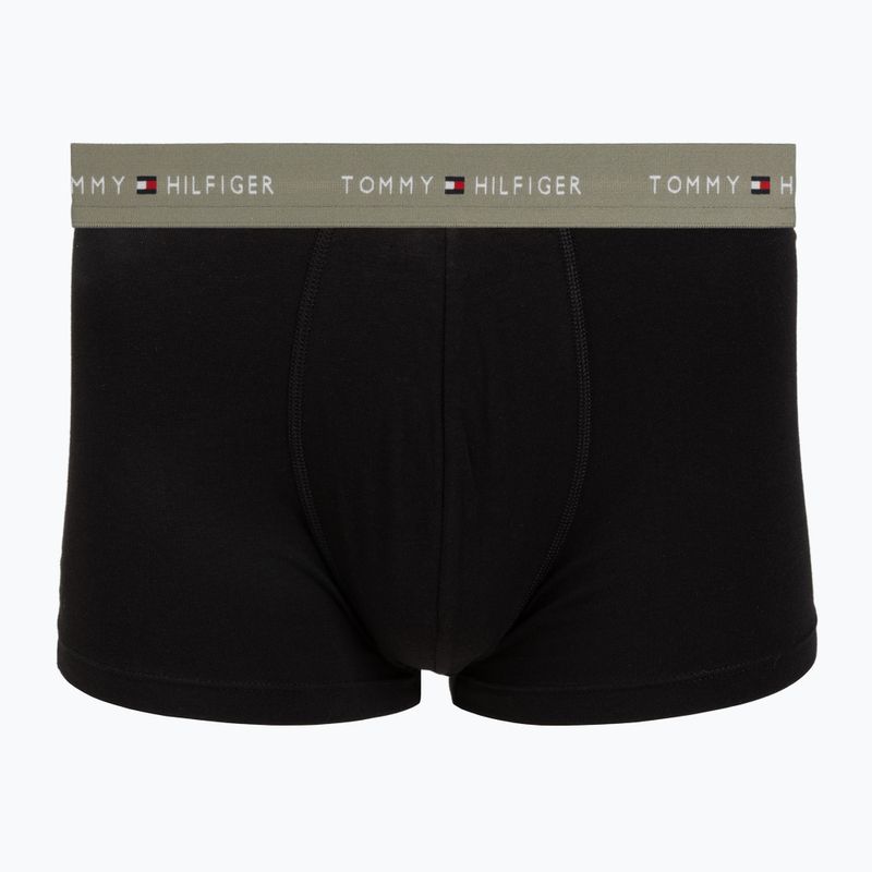 Vyriškos trumpikės Tommy Hilfiger Trunk WB 3 pack utility sage/black/bonita pink 3