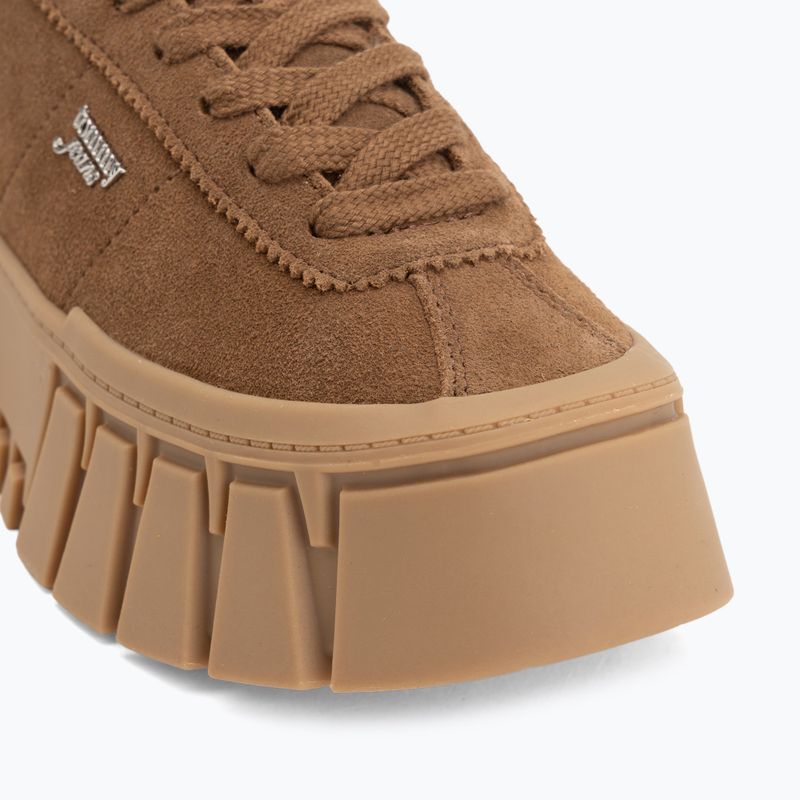 Moteriški batai Tommy Jeans Platform Sneaker Suede warm khaki 7