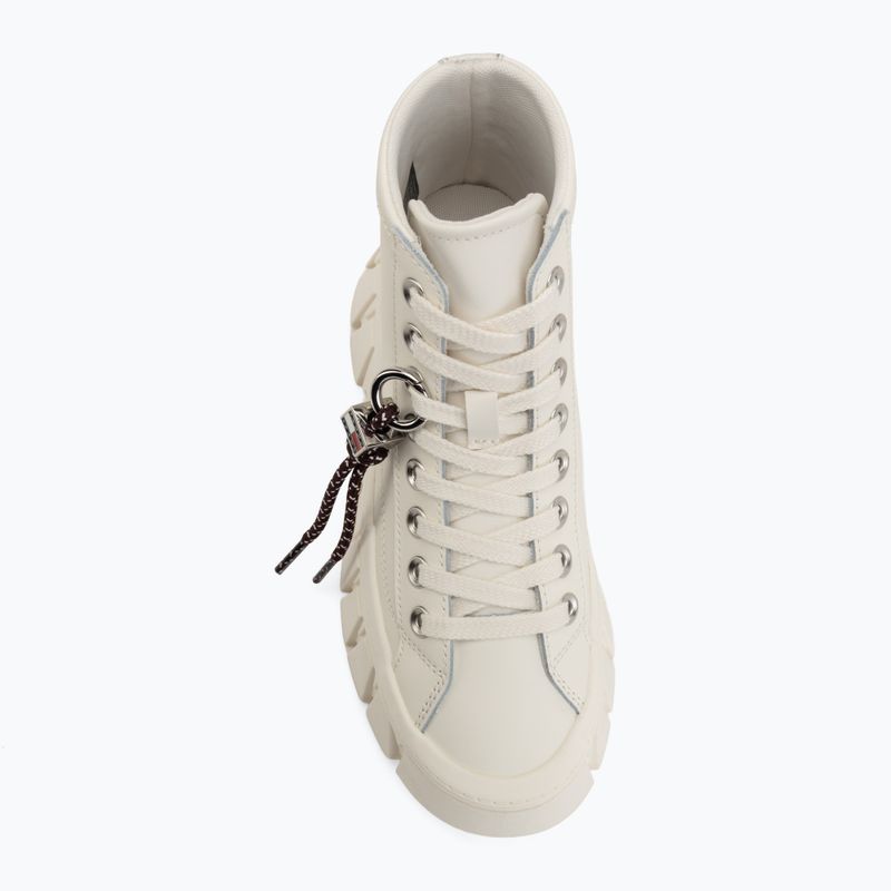 Moteriški batai Tommy Jeans Platform Sneaker Leather MC ecru 5